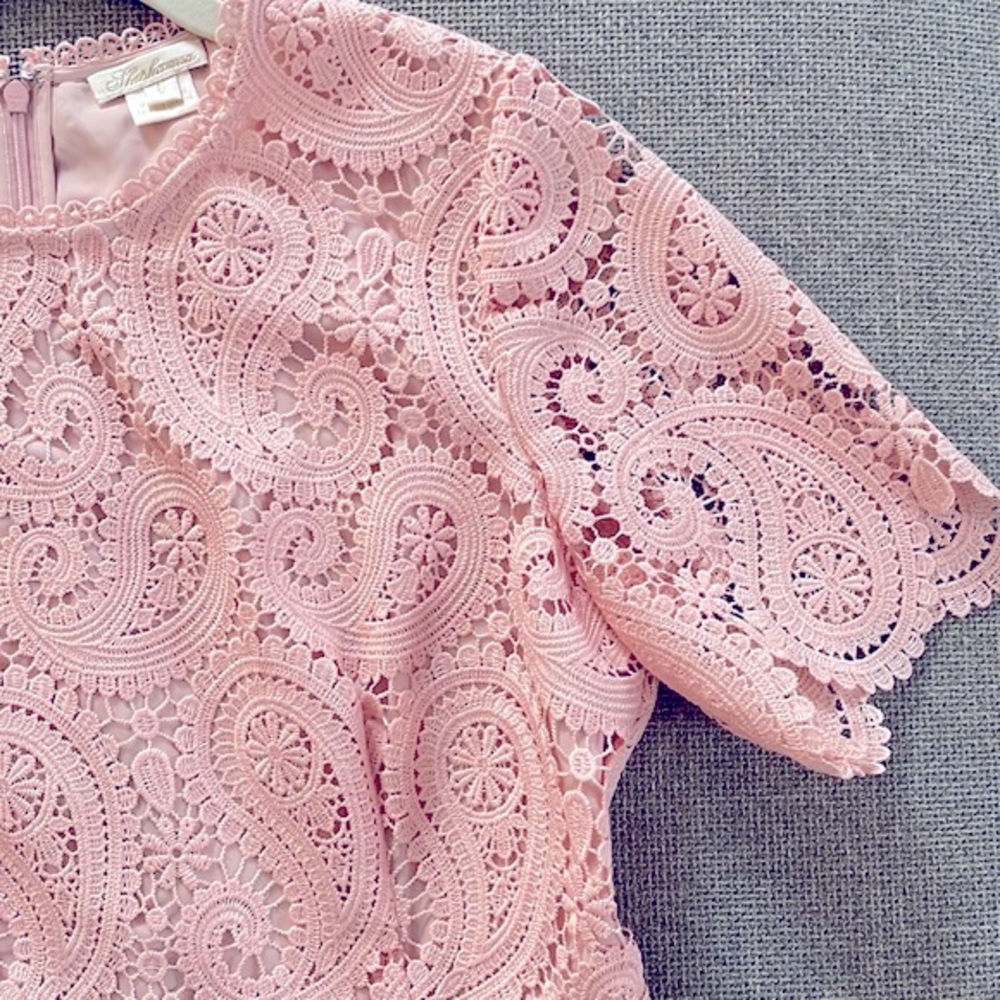 Shoshanna Kiera Lace Fit & Flare Dress - Picture 13 of 15